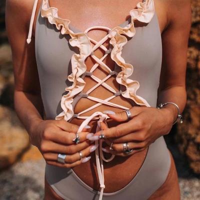 China 2022 breathable the best selling striped swimwear bikini set hot sexy high waist swimwear for sale