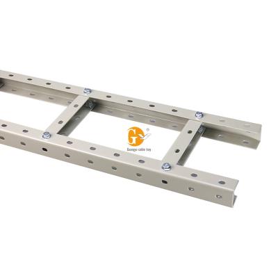 China Guangyu 400mm Steel Width Steel Cable Ladder Tray Wide U Shaped Perforated for sale