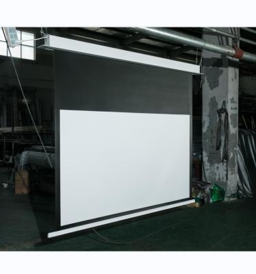 China Electric Electronic Projector Screen 72 100 120 Inch Top Quality Motorised Price Large Phone Motorized 4k Electric Projector Screen for sale