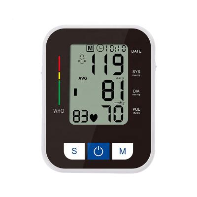 China Portable Medical CE Marked Large LCD Display Digital Blood Pressure Monitor for sale