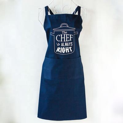 China Other Kitchen Cheap Holiday Case Baby Blue Cotton Coffee Apron Cleaning Chef for sale