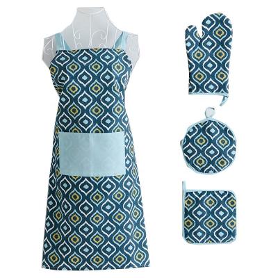 China High Quality Custom Print Printed Professional Polyester Printed Aprons Kitchen for sale