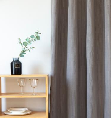 China Blackout Factory Fabric Blackout Curtains Solid Canvas Window Curtain for Living Room for Bedroom for Hotel for sale