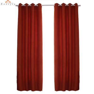 China Wholesale Pure Home Blackout Window Blackout Room Curtain Fabric Luxury Red Fabric for sale