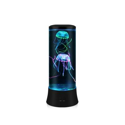 China Decoration Color Changing Round Led Fantasy Jellyfish Aquarium Mood Lamp for sale