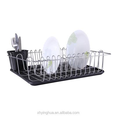 China Sustainable High Quality Kitchen Supplies Single Bottle Clip Storage Rack Kitchen Dish Rack Tray for sale