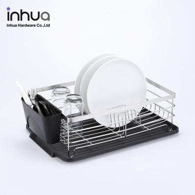 China Viable New Style Hot-selling Functional Large Capacity Iron Dish Drying And Storage Single Layer Rack for sale