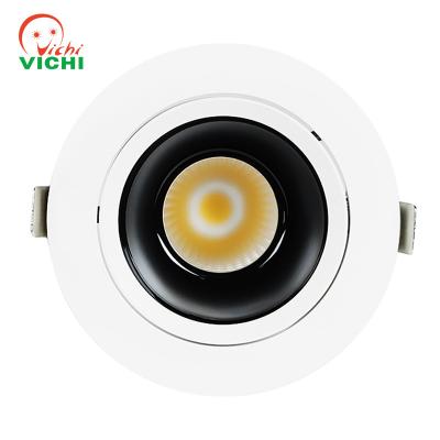 China Modern Vichi Embedded Spot Light Aluminum Die Casting PC IP20 Led Downlight Side View Led Spotlight Recessed Adjustable New Design for sale