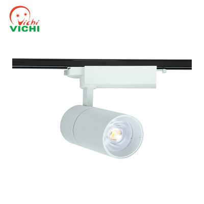 China Modern Vichi surface mounted downlight for spotting aluminum die casting PC IP20 linear guide railway track light for sale