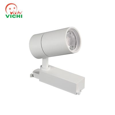 China RESIDENTIAL VICHI OFFICE SUPERMARKET MALL Track Magnetic Sport Magnetic Entry Module Bronze Driver PC IP20 20w Rotating Mini Spotlight Small Light for sale