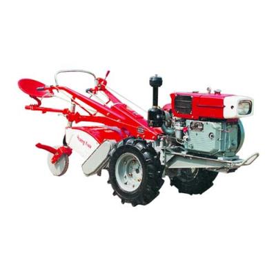 China Cultivate Dongfeng 2019 Hot Sale 12Hp Power Two Wheel Walking Tractor With Trailer Plow Cultivator for sale