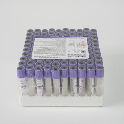 China Factory Hot Sales Purple Cap EDTA K3 Blood Collection Tubes Medical Vocuum Test Tube 2ml3ml5ml for sale