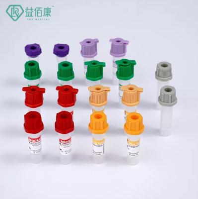 China 0.25ml 0.5ml 0.1ml Pediatric Blood Draw Tubes Non Vacuum Edta Blood Test Tube for sale