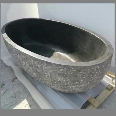 China Stone Tub Gray Granite Free Chiselled Blue Tub for sale