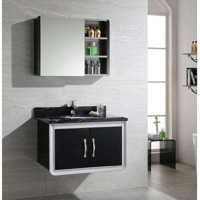 China Modern Waterproof Stainless Steel Bathroom Wash Basin Cabinet for sale