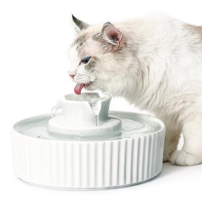 China Petwant 2.1L Non-automatic Different Flow Water Feeder Cat Dog Pet Water Feeder Ceramic Automatic Fountain 3 for sale