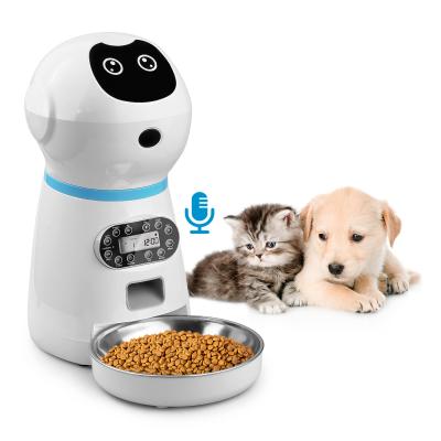 China OEM smart automatic pet feeder dog food dispenser electronic synchronized automatic automatic dog feeder petwant automatic dog feeder for sale