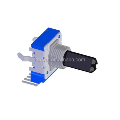 China 7 Pin 14mm Stereo Volume Control Rotary Linear Potentiometer RV141 B10K for sale