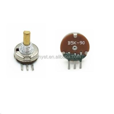 China 13mm B50K Single Unit Carbon Film Rotary Potentiometer RV1307NO for sale