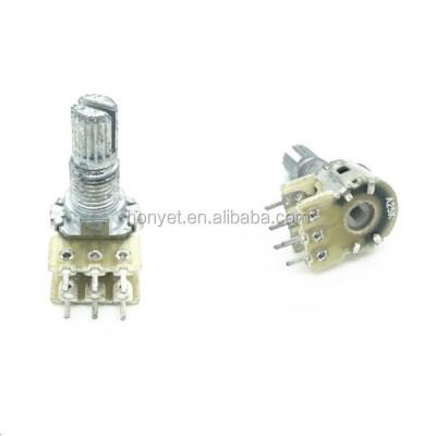 China 12mm Dual Band 50k Rotary Potentiometer Without Switch RV12211GO-KA15 for sale