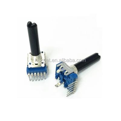 China 11mm 6pin isolated shaft rotary volume control potentiometer a103 RV111 b104 for sale