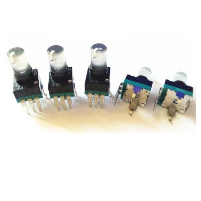 China 9mm Snap-in Insulated Single Axis Strip LED Rotary Potentiometer B10K RV90NO B10K for sale