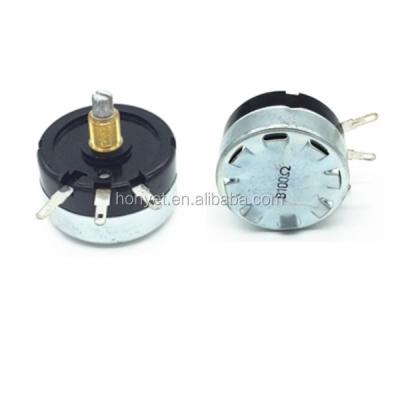 China 40mm wire 10ohm wound sakae rotary potentiometer 5W 10W 15W P40 10ohm for sale