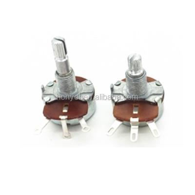 China 24mm 5ohm 8ohm 10ohm Wire Wound Precision Rotary Potentiometer 5w P24A 5ohm for sale