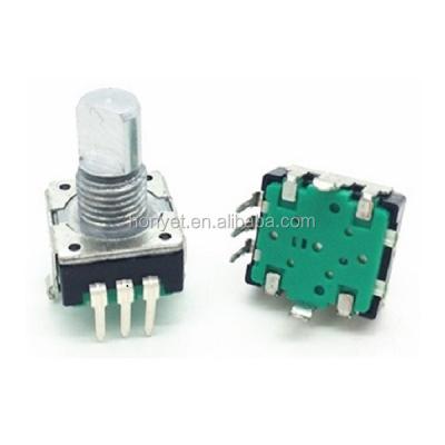 China 12mm Metal Shaft Rotary Encoder With Push Switch RE121A2M-H1-24P24 for sale