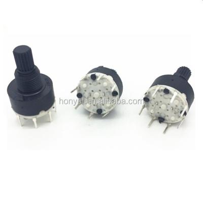 China 16mm 2P3T 3 Position Miniature Rotary Switches RS16211- 23 for sale