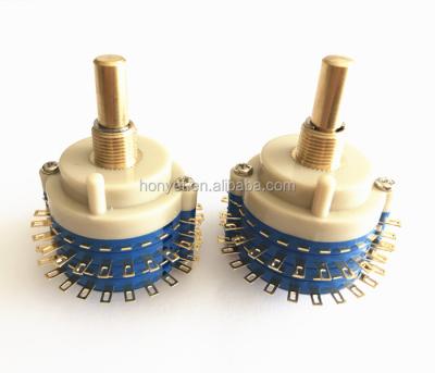 China 24 Position Rotary Bands Switch Terminal Gold Plated (made before cut) SR29AF2-1-20R-S-G for sale