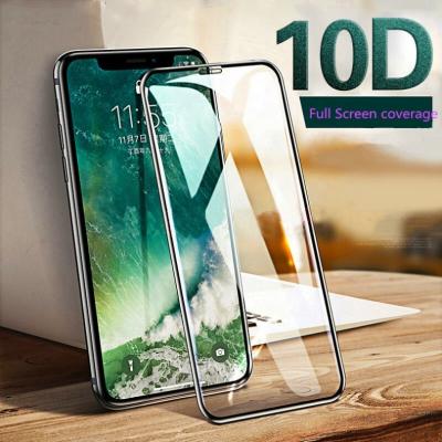 China Amazon Full Coverage 10D Clear Shockproof Warm Tempered Glass Shockproof Screen Film For iPhone 11 12 pro Max Screen Protector for sale