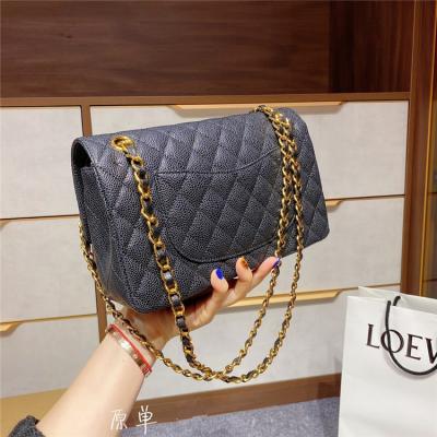 China Wholesale Fashion China Caviar Bag Supplier Classic Flap Bags Leather Women Handbags Ladies Handbags for sale