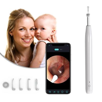 China ABS+Stainless Steel 1080P HD Ear Wax Removal Tool Kit With 6 LED Wireless Endoscope Camera Ear Cleaner Kit For Android ISO Phones for sale