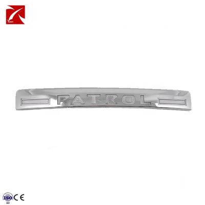 China Straight Do Chrome Rear Trunk Door Strip Trim With LED For 2016+ Nissan Patrol Y62 for sale