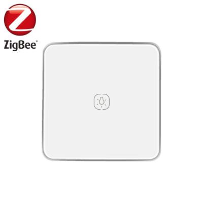 China PC Zigbee Fireproof Material One Button Touch Switch for Zigbee Smart Home Security Compatible with Tuyasmart and Smart Life App for sale