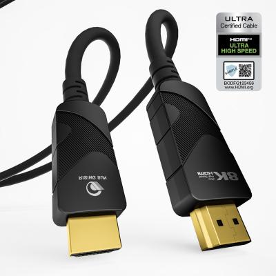 China New Products Environmentally Friendly In Stock 8k Hdmi Cabo 8k V2.1 Male Female Braided Type V8 Hdmi 8k Cable32awg Hdmi High Speed for sale