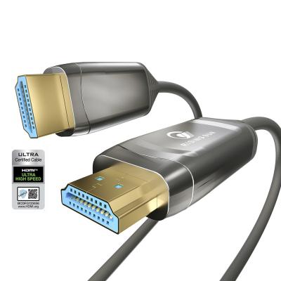 China 40M Wholesale Zinc Alloy COMPUTER Housing Active Fiber Optic HDMI Cable for sale