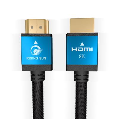 China High Speed ​​Braided COMPUTER 6.6FT 2M 8K HDMI eARC PS5 8K TV Cable 48Gbps HDCP 2.2 & 2.3 4K@120Hz 7680P 10 Cord HDR for sale