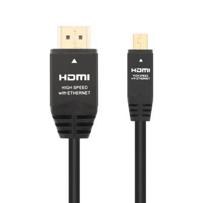 China High Quality Black 1080p COMPUTER Mic For Extra 120 3d 4k 1080p Gold Plated Type A To D Thin Hdmi To Thin Hdmi 1M Hdmi Cable for sale