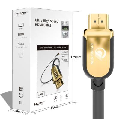 China Good View 8K Hdmi 48gbps Gold Plated Kabel 4K 8k 60hz 1.8m COMPUTER 2.0 2.1 HDMI To HDMI Cable for sale