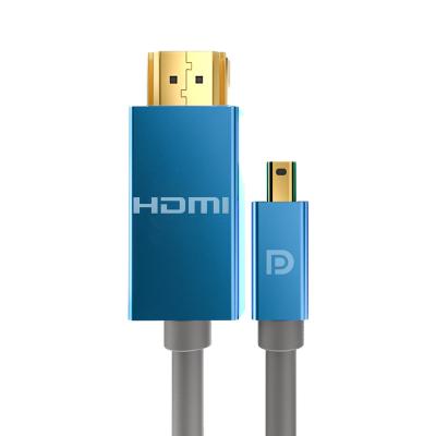 China Factory Direct High Quality Environmental Friendly 4Kx2K DP Mini To HDMI Cable Support 4K 18Gbps Mini Displayport To HDMI Adapter Cable for sale