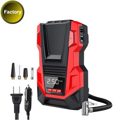 China Car/Bicycle/Motorcycle Tire Inflate DC 12V Digital Auto Stop Car Compressor Compressor Inflators Liuyang3666 Portable Cable Inflator for sale