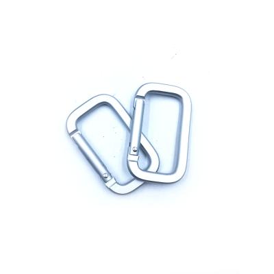 China Widely Used Aluminum Alloy Square Shaped Carabiner Snap Hook Key Chain for sale