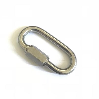 China BT-508 5*50mm Safety Stainless Steel 304 Stainless Wide Jaw Straight Quick Link for sale