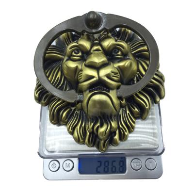 China Zinc Alloy European Style Door Knocker For Main Door, Lion Head Design Fully Functional Door Knocker for sale