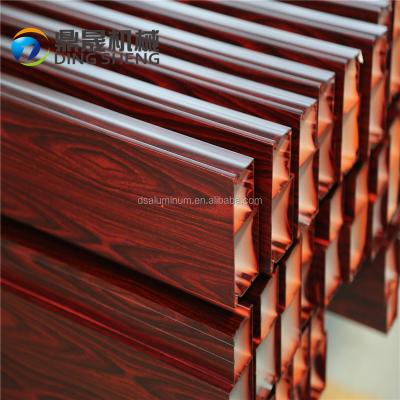 China Household Aluminum Window Profile Wood Grain Railing Jiangsu Manufacturer for sale