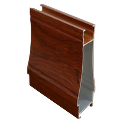 China door & Window factory price wood grain extruded aluminum profile for sideboard for sale