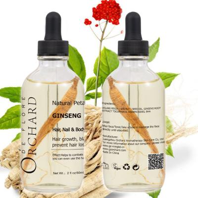 China Prevent Hair Loss To Prevent Hair Loss Ginseng Essential Oil Wholesale Organic Hair Growth For Black Wome Private Label for sale