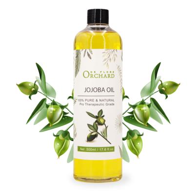 China Compacting Wholesale Cosmetic 100% Pure Organic Jojoba Oil Carrier Oil Factory Price for sale